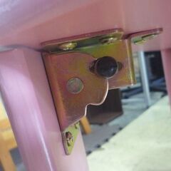 折りたたみテーブル 幅75.5cm ピンク ローテーブル 座卓 テーブル 折りたたみ 札幌市東区 新道東店の画像