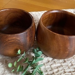 アカシア木製食器 4枚セットの画像