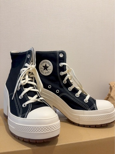 コンバース チャックテイラー ブラック厚底ハイヒール24