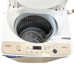 【ドリーム池田店】◎ジモティー割対象品◎シャープ　6kg洗濯機　ES-GE6F　2022年製　給水ホース付き　IKX-499の画像