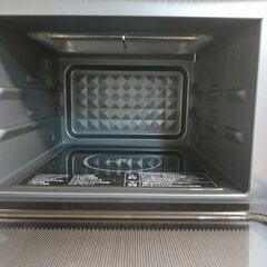 3か月間保証☆配達有り！8900円(税込）イオン オーブンレンジ 2024年製 角皿無し ホワイトの画像