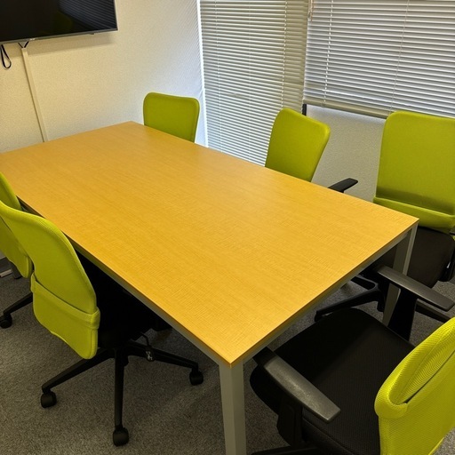 デスクセット（デスク×１　チェア×6）