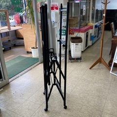 【ジモティー割引で最大15％OFF⭐️】  ALB-2 カインズ ロング丈も掛けられる　アルミ 折りたたみ ランドリー ラック パタラン ミニ の画像