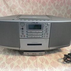 【動作品】SONY ソニー　CDラジカセ　ZS-D5 レトロの画像