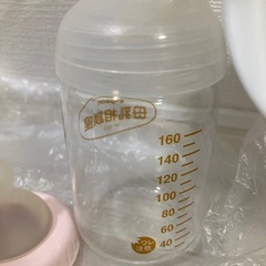 ピジョン 母乳アシスト 搾乳器 一式 手動 哺乳瓶付き 痛くない 簡単組み立て 煮沸　消毒 ベビー 赤ちゃん 搾乳機 さく乳の画像