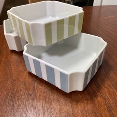 器　3色セット　お重型　陶器の画像