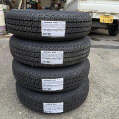 新品タイヤ 2025年製 ヨコハマ SUPER VAN 145/80R12 80/78N LT ハイゼット スチールホイール 12インチ 4J-12 +40 100-4Hの画像