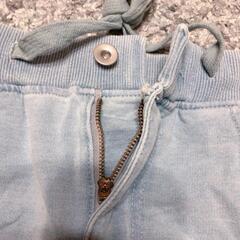 最終値下げしました⭐︎デニム風　ダメージ ジップアップパーカー&ショートパンツの画像