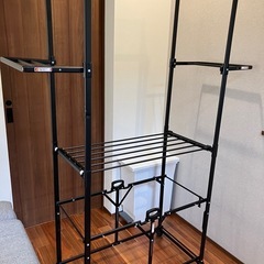 室内物干しの画像