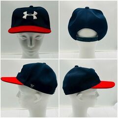 【❗️✨UNDER ARMOUR✨❗️】UAロゴキャップ2点セット✨ USAデザイン・赤ツバ メンズM/Lサイズ❗️の画像