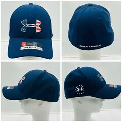 【❗️✨UNDER ARMOUR✨❗️】UAロゴキャップ2点セット✨ USAデザイン・赤ツバ メンズM/Lサイズ❗️の画像