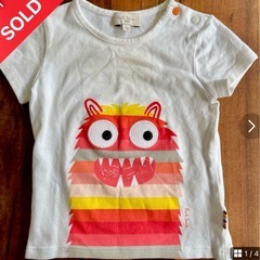 【新品未使用•タグ付き】ポールスミス Paul Smith Tシャツ18M モンスター柄の画像