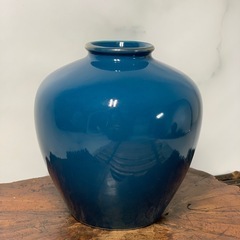 配送可能　金彩　孔雀　牡丹 花器 壺 花瓶 花入 飾壺　アンティーク　古道具　の画像