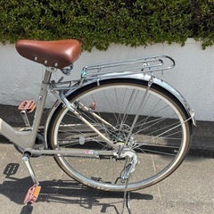 NORNO自転車 27型 6段ギア/グレージュ色の画像