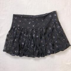 ミニ⭐︎バルーンスカート ⭐︎ドット⭐︎スパンコール ⭐︎ブラックの画像