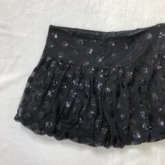 ミニ⭐︎バルーンスカート ⭐︎ドット⭐︎スパンコール ⭐︎ブラックの画像