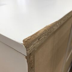 ★リユースのサカイ春日部店★KJ11355  レンジ台 ホワイト H90×W90×D40 クリーニング済みの画像