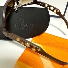 GOLD & WOOD ウッドフレームサングラス ケース付きの画像