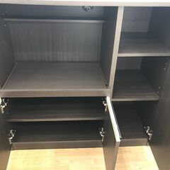 ★リユースのサカイ春日部店★KJ11356 ニトリ レンジ台 ブラウン H90×W90×D40 クリーニング済みの画像