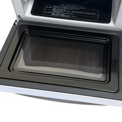 ◯美品 2024年製 ヘルツフリー電子レンジ フラットテーブル ハイアール Haier 単機能 ワイド庫内 18L KS-MW22F18 中古品■ジモティ姫路の画像