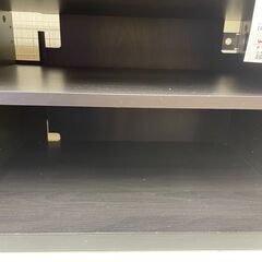 ★リユースのサカイ幸手店★SJ10186★ジモティ割あり★  TV台 黒 W120×D40×H40 クリーニング済み の画像