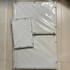 【新品2600円相当】スリコ　3coins 折りたたみコンテナSサイズ　Lサイズ 収納　カゴの画像