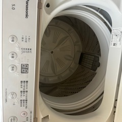 Panasonic 5.0kg全自動電気洗濯機の画像