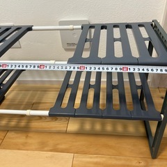 シンク下収納棚　伸縮ラックの画像