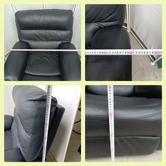 [八6001] ニトリ　電動リクライニングソファ　1人掛けソファ　ビリーバー　本皮の画像