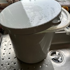 野田琺瑯 ラウンドストッカー27cm 15L ホーロー容器 漬け物容器 の画像