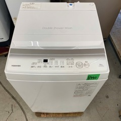 NO B440🌈福岡市内配送設置無料✨🌈TOSHIBA(東芝) 全自動洗濯機 6kg AW-6GA2(W) ひとり暮らし ボディ幅51.5㎝ ステンレス槽 槽洗浄・槽乾燥 縦型 静音 部屋干し 保護カバー ピュアホワイト　2023年の画像