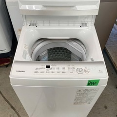 NO B440🌈福岡市内配送設置無料✨🌈TOSHIBA(東芝) 全自動洗濯機 6kg AW-6GA2(W) ひとり暮らし ボディ幅51.5㎝ ステンレス槽 槽洗浄・槽乾燥 縦型 静音 部屋干し 保護カバー ピュアホワイト　2023年の画像