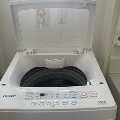新品未使用　comfee 縦型洗濯機 6.0kg ホワイトの画像