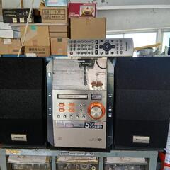 🌟パナソニック重低音CDコンポリモコン付き🌟格安(´▽｀)の画像