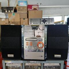 🌟パナソニック重低音CDコンポリモコン付き🌟格安(´▽｀)の画像