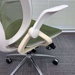 OAチェア　メッシュ　グリーンの画像