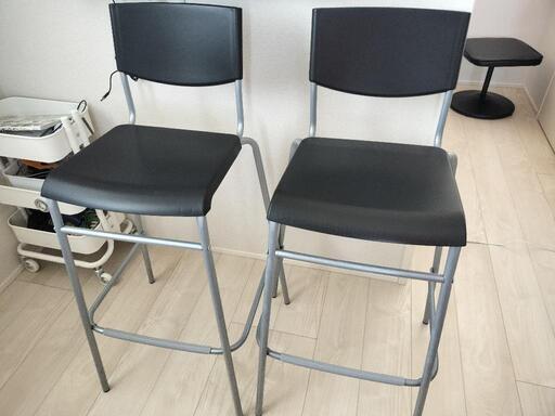 IKEA カウンターチェア 2脚セット (こなもち) みどりのの椅子