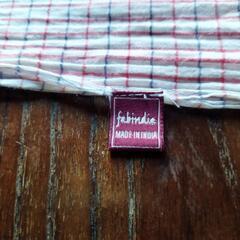  fabindia スカーフ 房飾り付き 綿100%
の画像