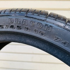 【無料】ピレリー ドラゴン 165/45 R16 2本 廃タイヤ Usedの画像