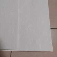 和紙のような紙　花模様　9枚 の画像