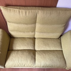 美品★座椅子生活★カウチソファ★グリーンの画像