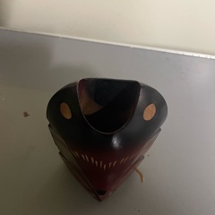 【那須町役場】木製　熊ぼっこ　木彫り　ペン立て　 【管理番号277】の画像