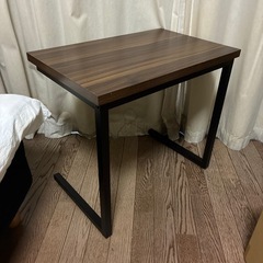 ワイドサイドテーブル ウォールナットの画像