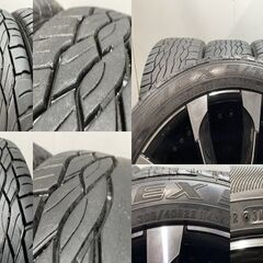 美品【FALKEN ZIEX S/TZ05 305/40R22】夏タイヤ【WALD JARRET ジャレット J11-C 22インチ 10J5HPCD150+45】22年製 バリ溝 ランクル(MTB839)クレジットカード QRコード決済可能の画像