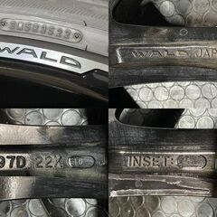 美品【FALKEN ZIEX S/TZ05 305/40R22】夏タイヤ【WALD JARRET ジャレット J11-C 22インチ 10J5HPCD150+45】22年製 バリ溝 ランクル(MTB839)クレジットカード QRコード決済可能の画像