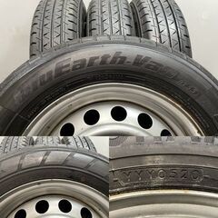 【YK RY55 155/80R14 88/86N LT】夏タイヤ【トヨタ プロボックス/サクシード 純正ホイール 14インチ 5J4HPCD100+35】20年製　(MTL819MS)クレジットカード QRコード決済可能の画像