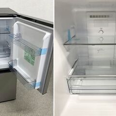 高年式!2024年製! AQUA/アクア 2ドア 冷蔵冷凍庫 137L 耐熱天板 AQR-14RBK(S) シャイニーシルバー 中古家電 店頭引取歓迎 uR9981の画像