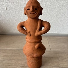 はにわ　埴輪　陶器　土偶　歴史　素焼き　人形　高さ約18.５センチの画像