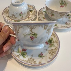 NARUMIナルミカップ&ソーサー3客セットベリー柄の画像
