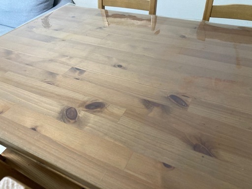 【最終お値下げ】IKEA ダイニングテーブル　チェア4脚　テーブルクロスセット